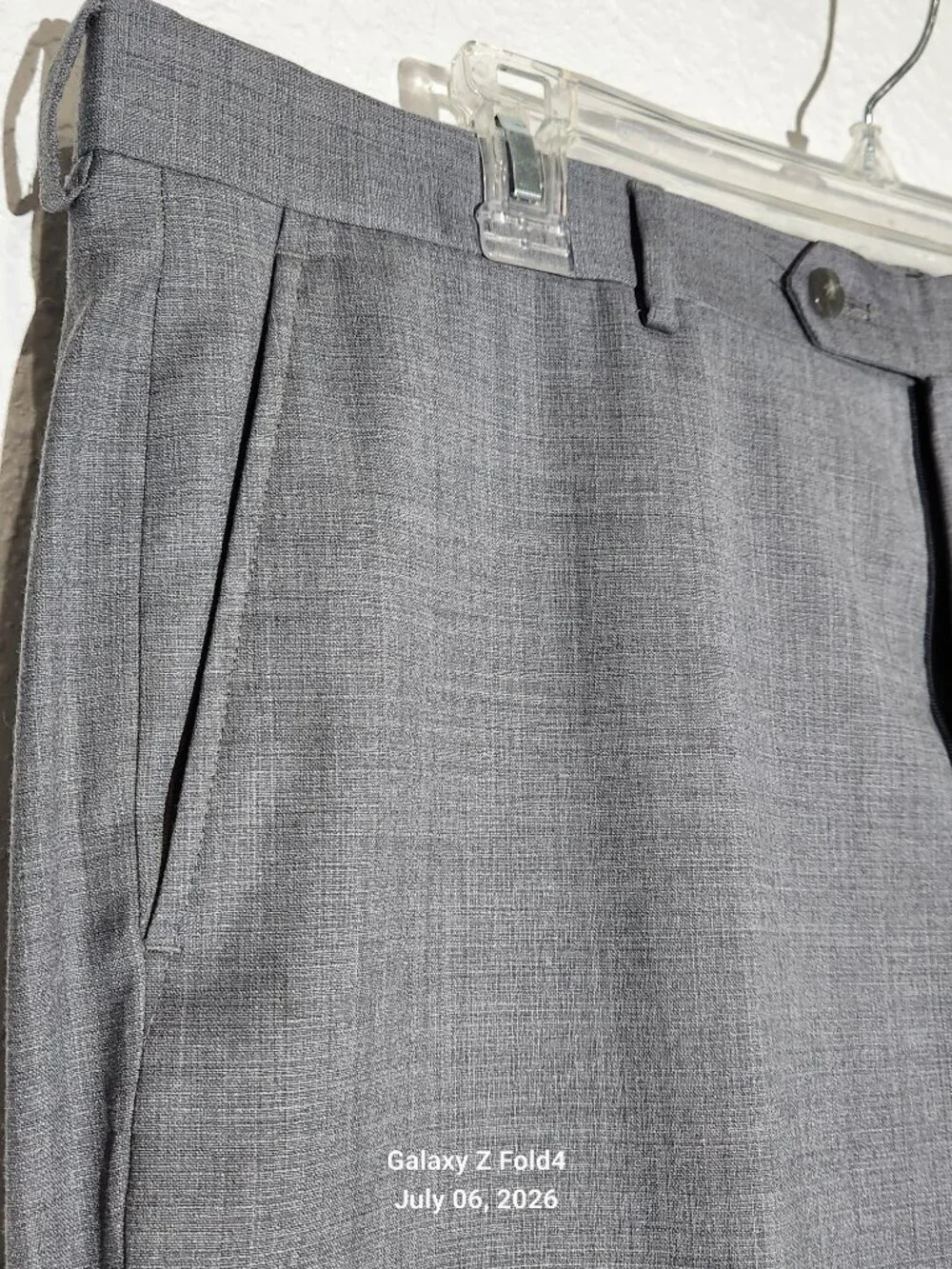 Jos. A. Bank Gray Men's Two-Button Suit Jacket And Pants. 1905 Collection
